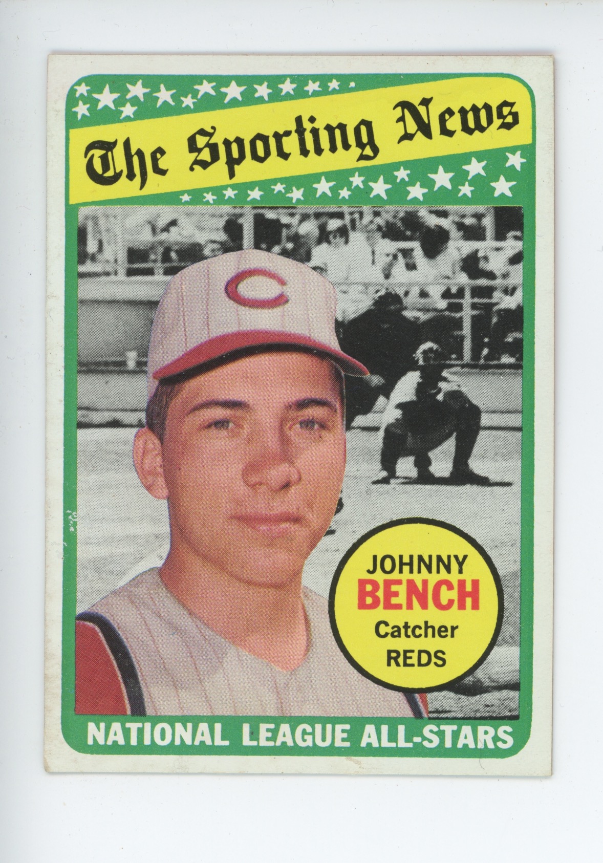1969 TOPPS BASEBALL #430 JOHNNY BENCH CINCINNATI REDS ALL STAR