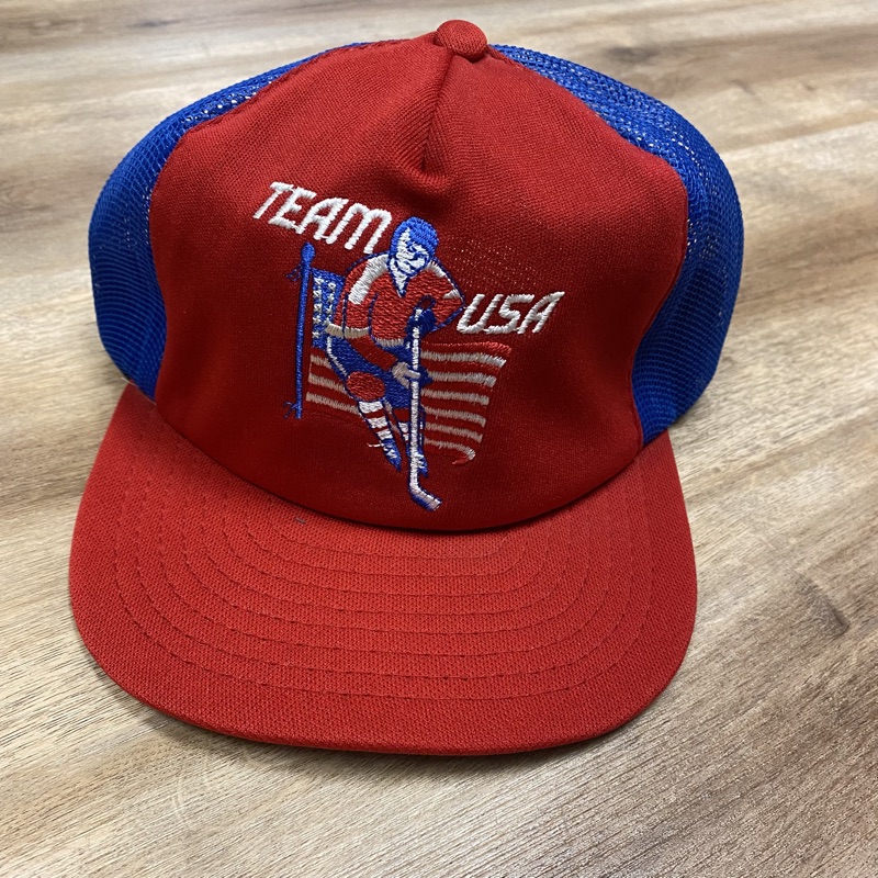 Vintage Colorado Rockies Mesh Trucker Snapback Hat Cap 80s NHL Hockey White  Blue