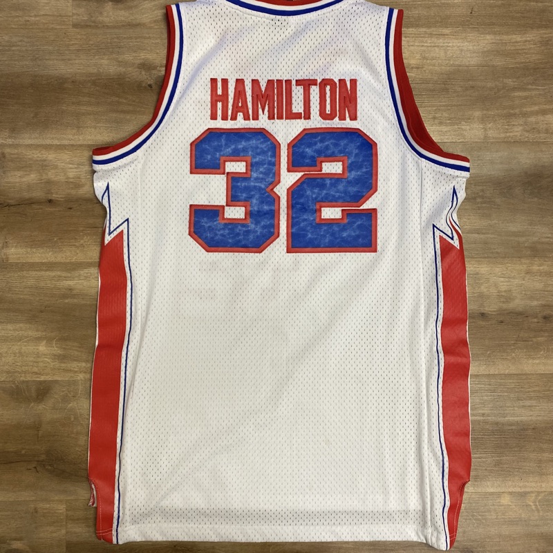 Richard Hamilton Champion NBA Authentic Jersey 52 Detroit Pistons Patent  Leather