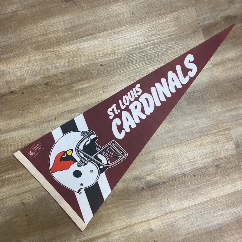 Vintage 1960s St Louis Cardinals NFL Football Pennant Flag 