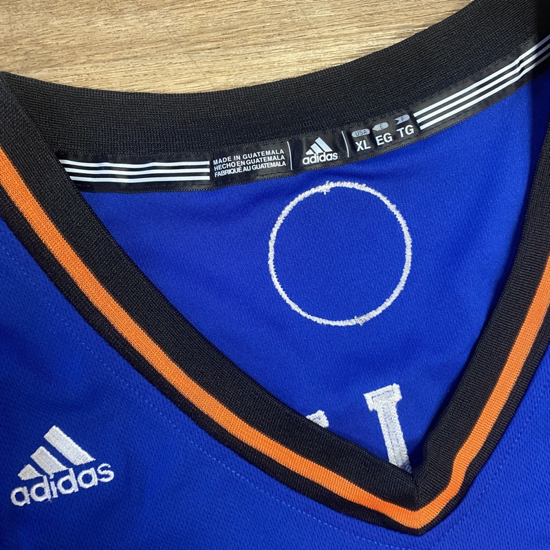 adidas, Shirts, Jeremy Lin Adidas Nba New York Knicks Official Away Blue  Mens Jersey Size 54