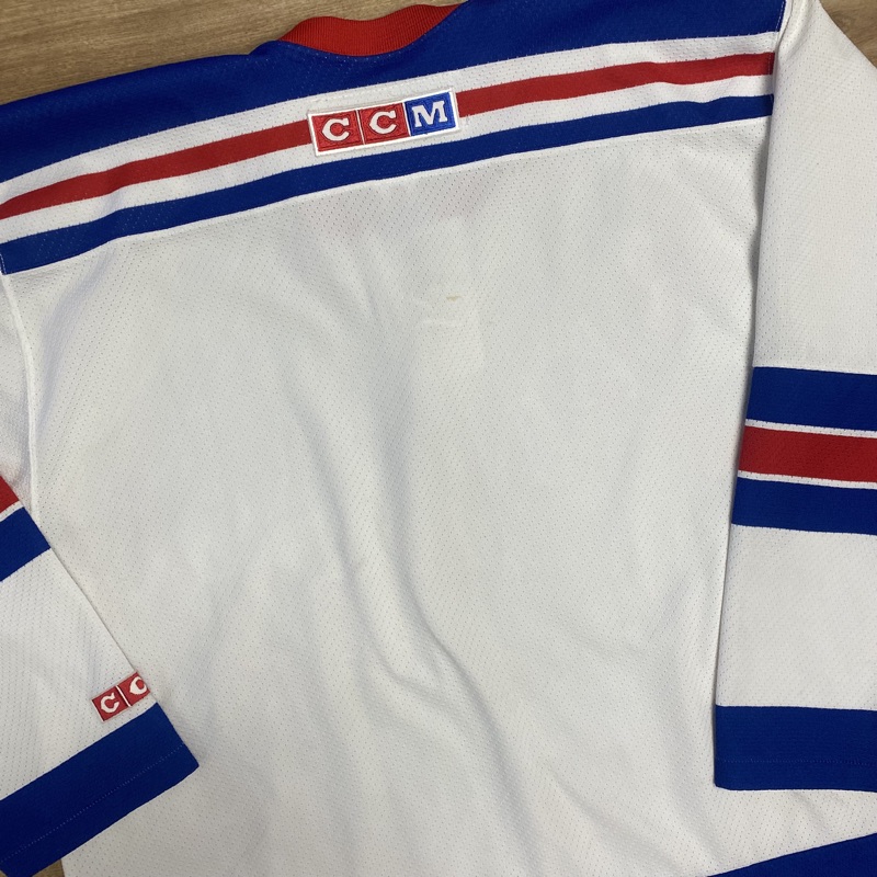 New York Rangers Hockey￼ NHL Jersey Sz 2XL Reversible VTG 90s