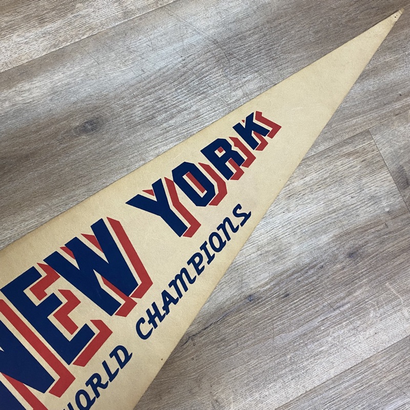 NEW YORK YANKEES WORLD CHAMPIONS VINTAGE 1977 MLB BASEBALL PENNANT – The  Felt Fanatic
