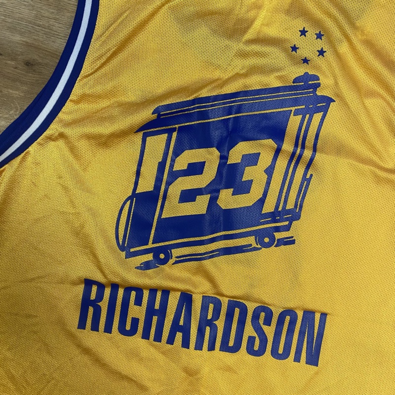 Reebok Team Apparel Jason Richardson #23 Golden State Warriors Orange XL  Jersey