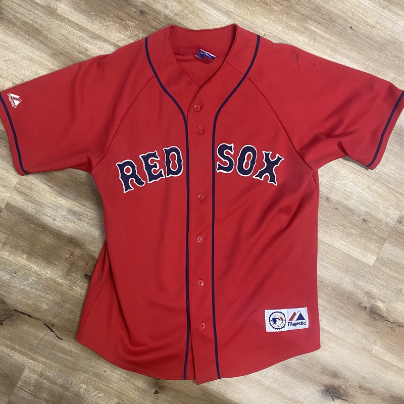 BOSTON RED SOX TED WILLIAMS VINTAGE 90s MAJESTIC ALTERNATE MLB BASEBALL  JERSEY LARGE