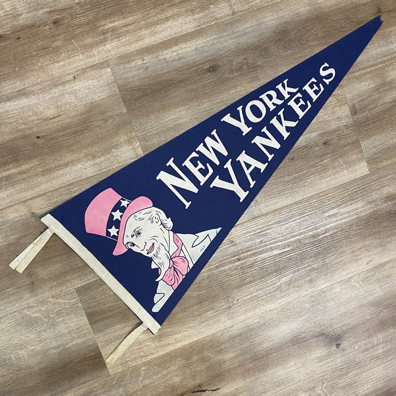 Framed 1950s New York Yankees MLB Vintage Mini Pennant 