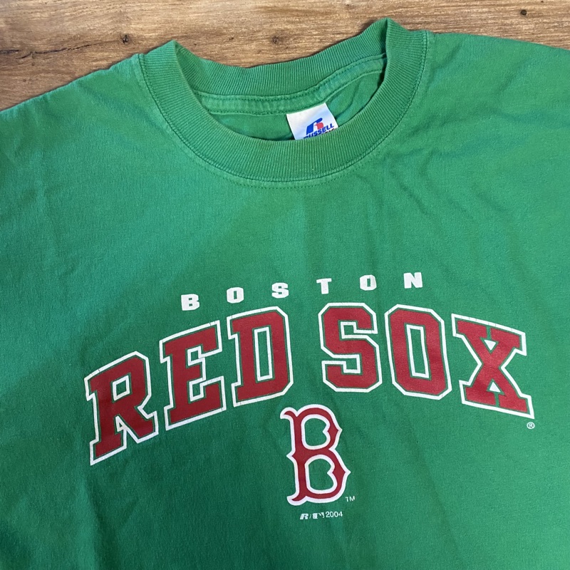 BOSTON RED SOX ST PATRICKS DAY 2004 RUSSELL ATHLETIC MLB BASEBALL TSHIRT XL