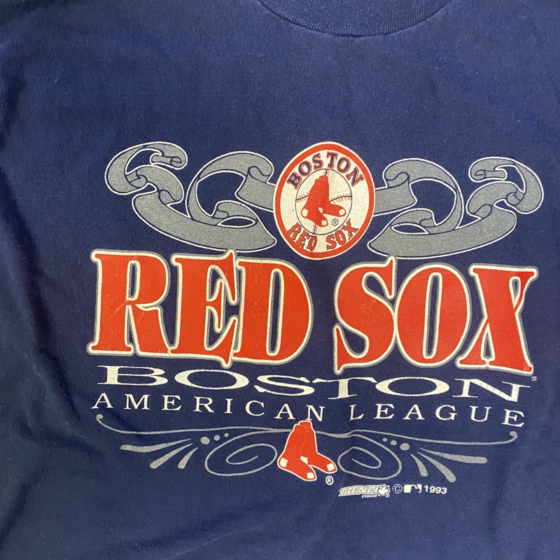 Vintage 90's Boston Red Sox American League Red T Shirt 
