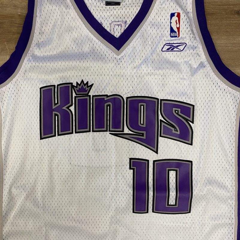 Majest NBA Mens Small Purple Sacramento Kings Jersey Swingman Mike Bibby #10