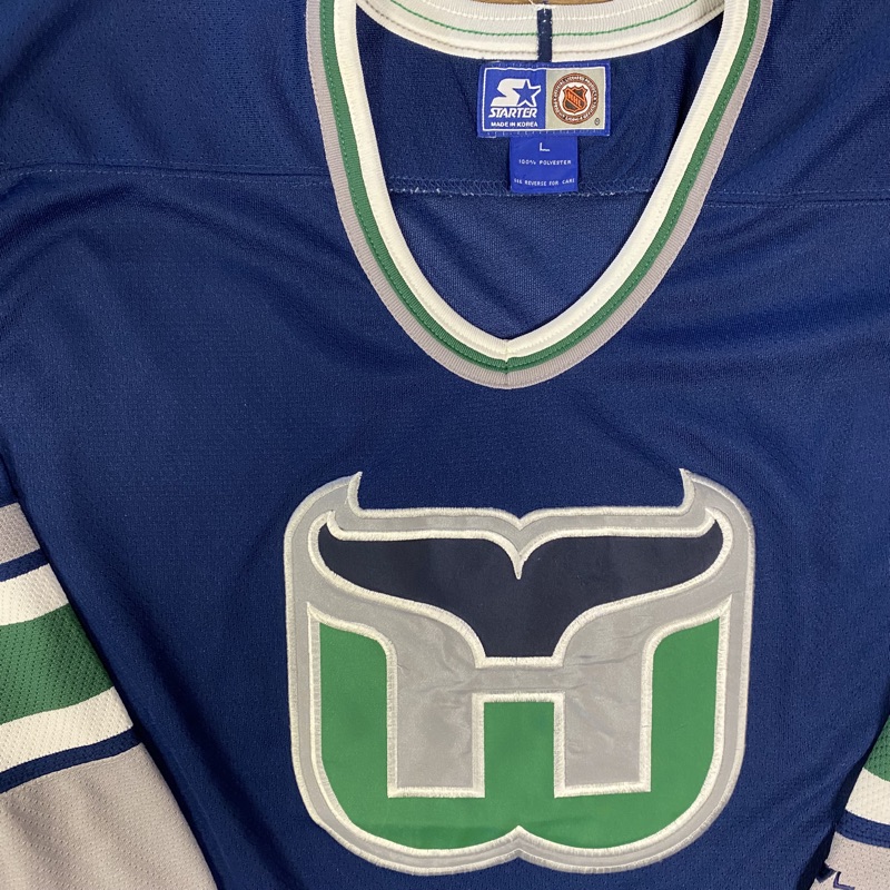 90s Hartford Whalers Logo NHL Jersey t-shirt Medium - The Captains